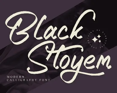 Black Stoyem font