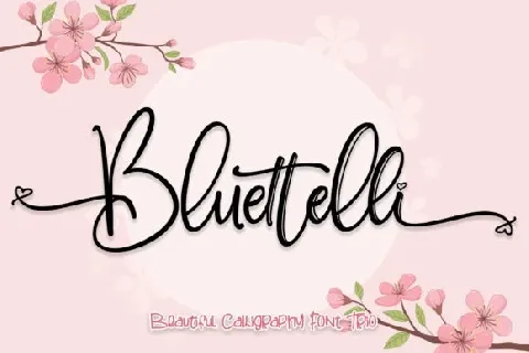 Bluettelli Calligraphy font