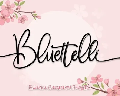 Bluettelli Calligraphy font