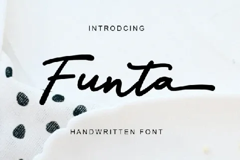 Funta Script font