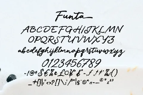 Funta Script font