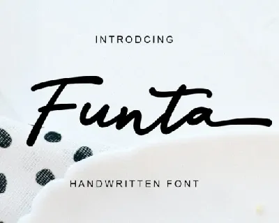 Funta Script font