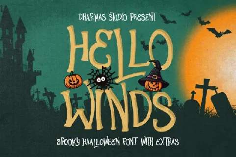 Hello Winds font