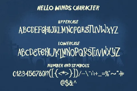 Hello Winds font