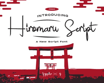 Hiromaru Script font