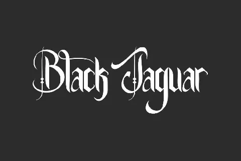 Black Jaguar font