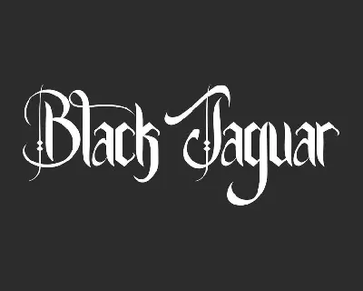 Black Jaguar font