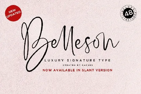 Belleson font