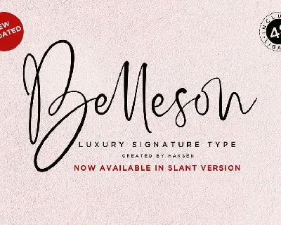 Belleson font