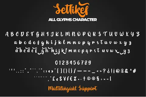 Settikef font