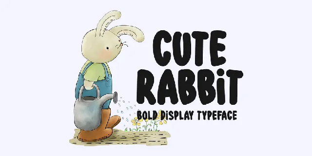 Cute Rabbit font
