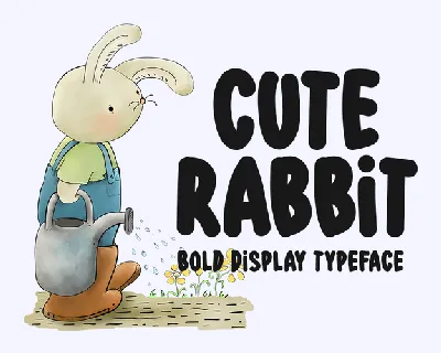 Cute Rabbit font