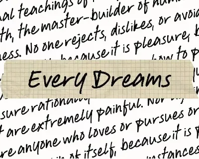 Every Dreams font