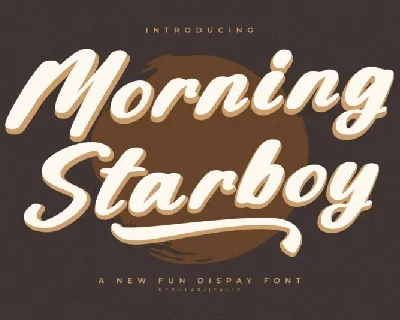 Morning Starboy font