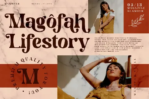 Magofah Modern Serif font