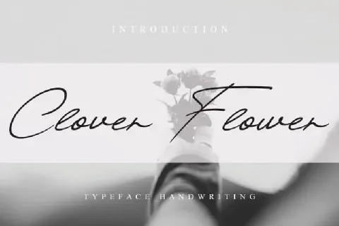 Clover Flower Handwritten font