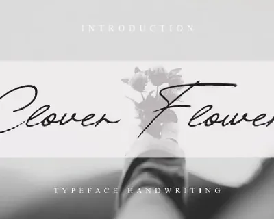 Clover Flower Handwritten font