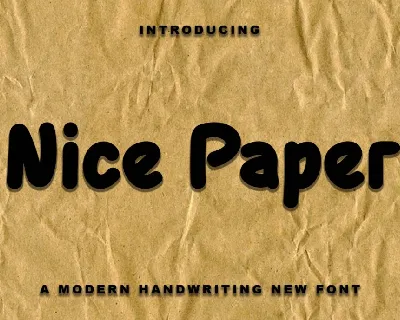 Nice Paper font