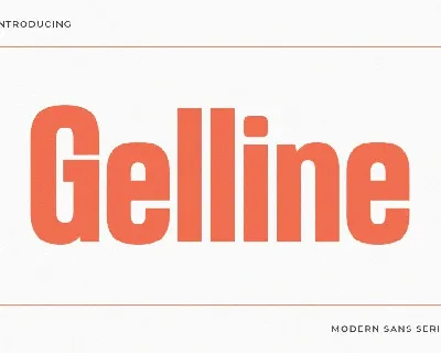 Gelline font