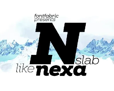 Nexa Slab Family font