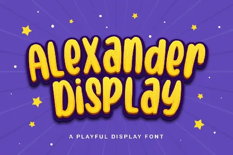 Alexander Display font