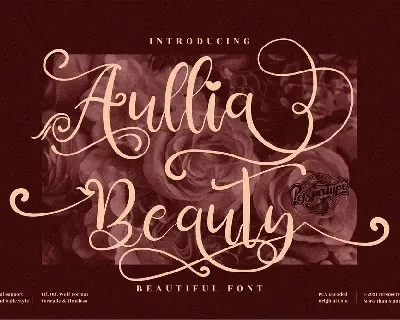 Aullia Beauty font