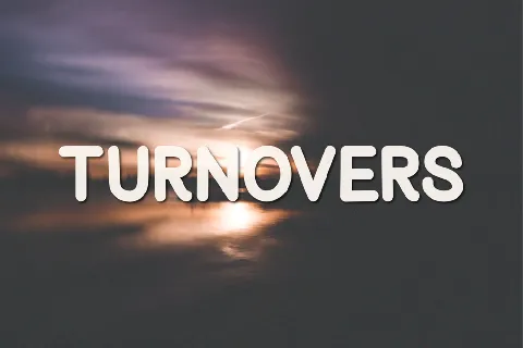 Turnovers font