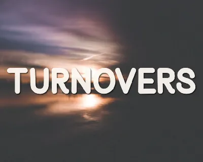 Turnovers font