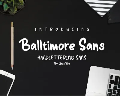 Balltimore Sans Demo font