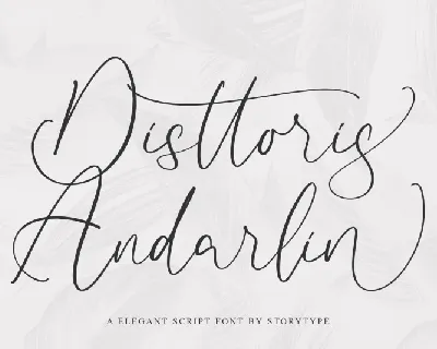 Disttoris Andarlin font