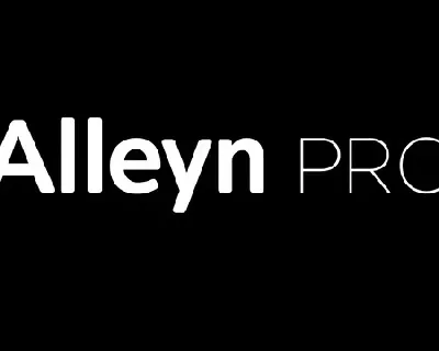 Alleyn Pro Family font