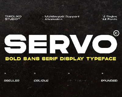 Servo font