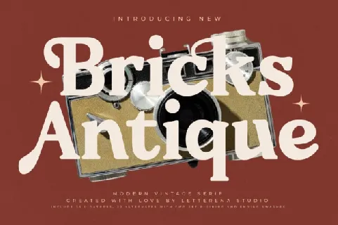 Bricks Antique font