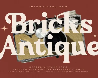 Bricks Antique font