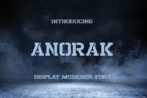 Anorak font