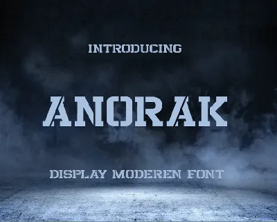 Anorak font