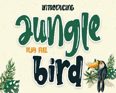 Jungle Bird - Personal Use font