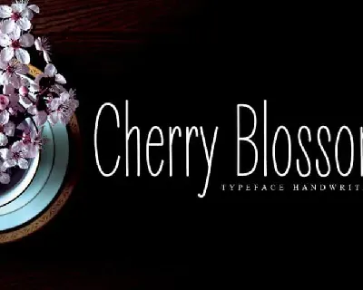 Cherry Blossom Display font