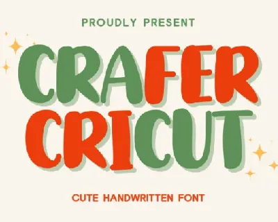 Crafter Cricut Script font