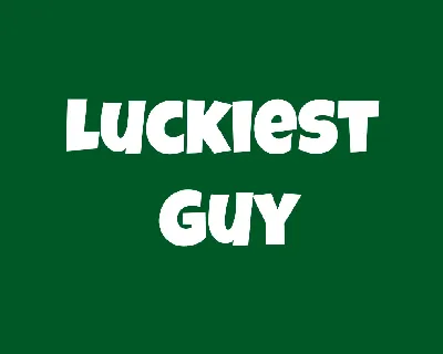 Luckiest Guy font