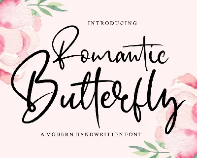 Romantic Butterfly font