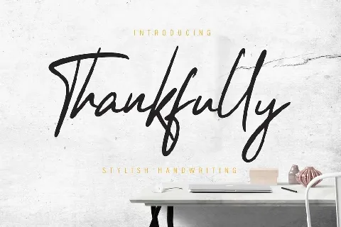 Thankfully Stylish Handwritten font