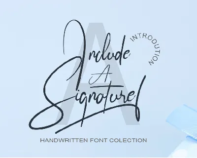 Include A Signature font