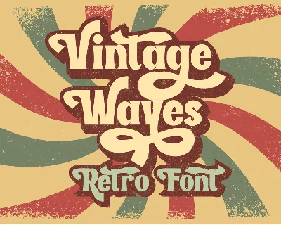 Vintage Waves font