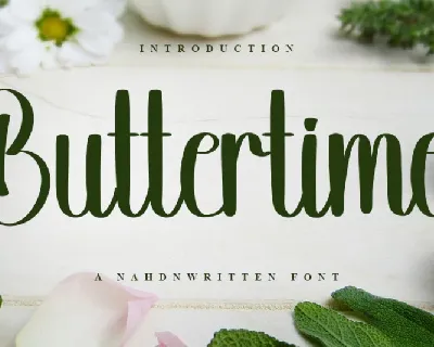 Buttertime font