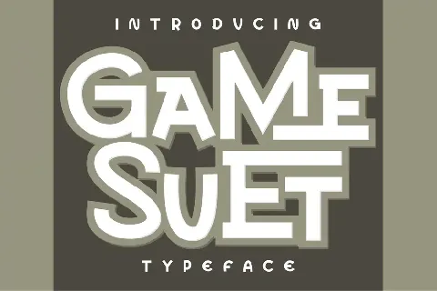 Game Suet font