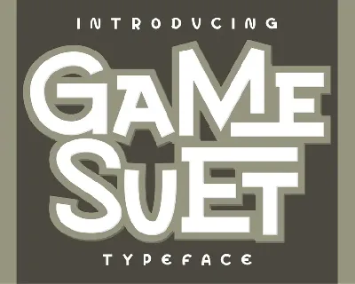 Game Suet font