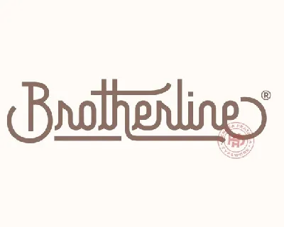 Brotherline Monoline font