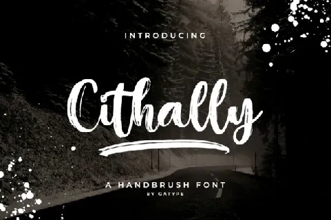 Cithally Brush font