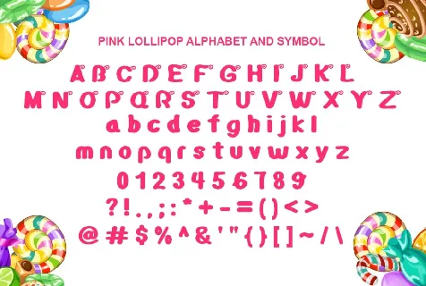 Pink Lollipop font